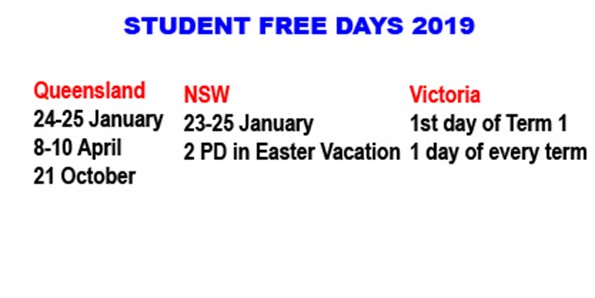 Teacher In-service Days 2019