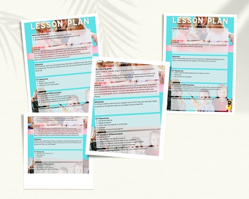 Preschool technology lesson plans