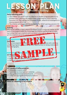 early childhood education lesson plans pdf